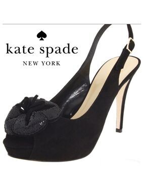 Kate spade Gael sling back suede high heel Sz 6.5